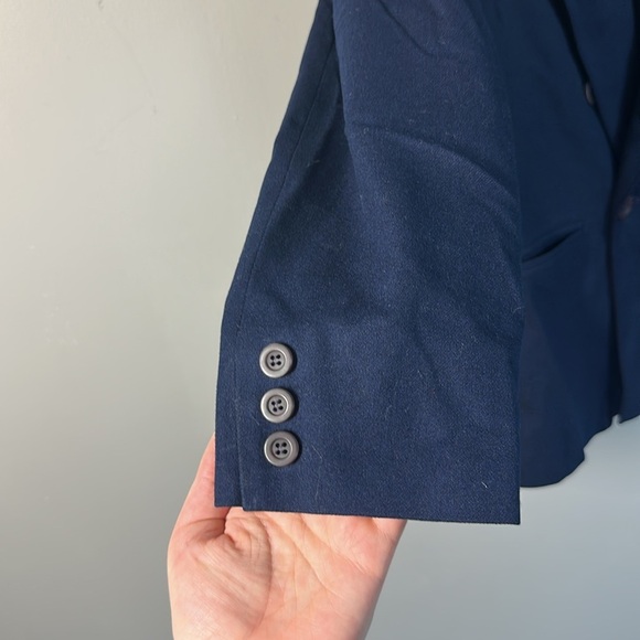 Pendleton Vintage 100% Wool Double Breasted Navy Blazer Size 12 Menswear - Picture 6 of 14